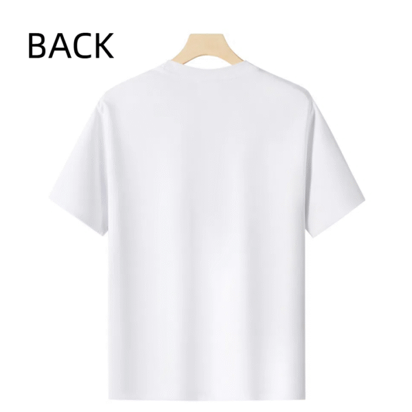 White tee with starry - dress woman & moon watercolor print (Men & Women).